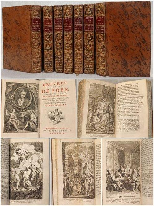 Alexander Pope - Oeuvres diverses de Pope. Traduites de, Antiek en Kunst, Antiek | Boeken en Manuscripten