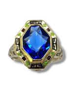 Ring - 14 karaat Geel goud, Antieke Art Deco 14K gouden en, Handtassen en Accessoires, Ringen, Nieuw