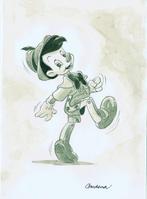 Cardona - 1 Watercolour - Pinocchio, Livres, BD