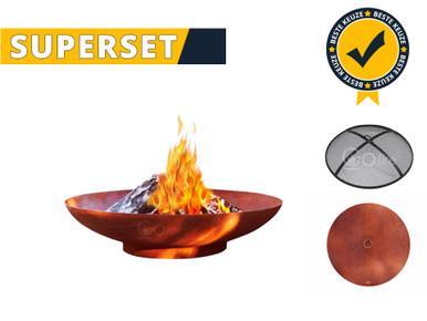 Gofire SUPERSET Soho vuurschaal cortenstaal 100 cm, Tuin en Terras, Vuurschalen, Verzenden