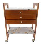 Naaidoos - Hout - Vintage model Fisarmonica met drie, Antiek en Kunst