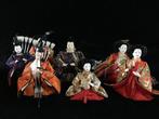Set of 7 / Japanese Vintage  HINA Doll Statue Kimono -