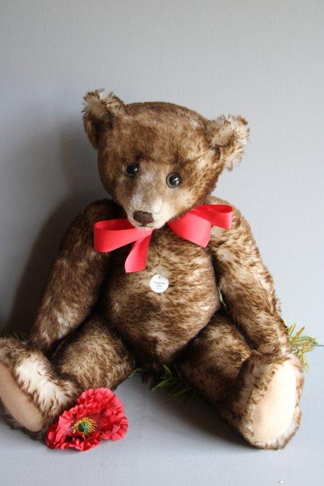 Steiff: Teddybeer Happy 1990, 62-64cm - Ours en peluche -, Antiek en Kunst, Antiek | Speelgoed
