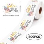 500 stickers labels rol smile youve got happy mail