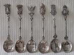 Cuillère (6) - Six cuillères antiques en argent, avec