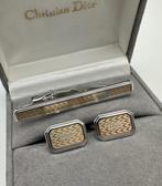 Christian Dior - Gold Plated Cufflinks Tie Clip - Ensemble