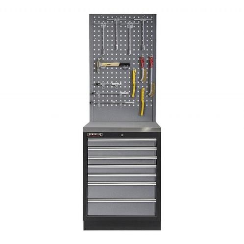 Werkplaatskast met zeven laden, metaal omkleed werkblad +, Bricolage & Construction, Établis, Enlèvement ou Envoi