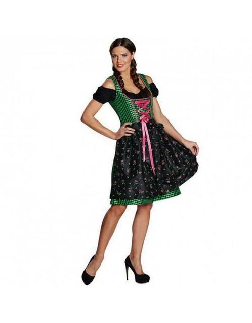 Dirndl dames Oktoberfest groen zwart, Hobby & Loisirs créatifs, Articles de fête, Enlèvement ou Envoi