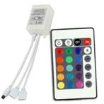 LED RGB Strip 24 Knops afstandsbediening IR (2 uitgangen), Ophalen of Verzenden, Nieuw