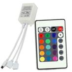 LED RGB Strip 24 Knops afstandsbediening IR (2 uitgangen), Nieuw, Ophalen of Verzenden