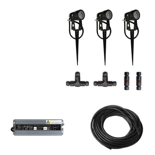 3x LED grond spot - 12V - 3 watt - complete set, Telecommunicatie, Zenders en Ontvangers, Verzenden