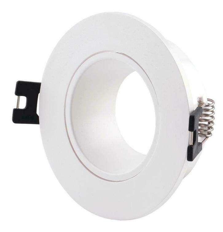 Inbouwspot behuizing - GU10 & MR16 - Wit - Kantelbaar, Huis en Inrichting, Lampen | Spots, Ophalen of Verzenden