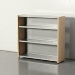 Officenow open kast, aluminium, 98.50 x 105 cm, incl. 2 l..., Gebruikt, Ophalen of Verzenden