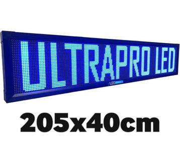 SALE! Blauwe professionele LED lichtkrant 40*205cm