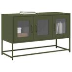 vidaXL Tv-meubel 100,5x39x60,5 cm koudgewalst staal, Verzenden, Nieuw