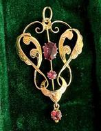 Pendentif - 9 carats Or jaune - Lavalier Art Nouveau en or 9