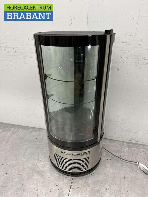 RVS Ronde koelvitrine Gebaksvitrine 100 liter 230V Horeca, Zakelijke goederen, Horeca | Keukenapparatuur, Ophalen of Verzenden