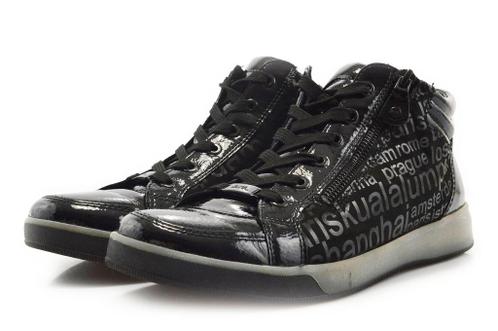 Betasten Onbeleefd koppeling ② Ara Hoge Sneakers in maat 43 Zwart — Chaussures — 2ememain