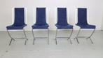 Maison Jansen - Pierre Cardin - Stoel (4) - Staal, Fluweel -