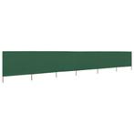 vidaXL Paravent 6 panneaux Tissu 800 x 80 cm Vert, Jardin & Terrasse, Verzenden, Neuf