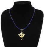 Lapis lazuli - Kruis Celtique, Maan - Spirituele connectie