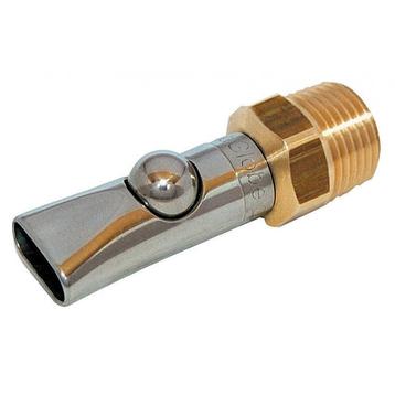 Kogelventiel bijtnippel voor biggen tot 30kg, 1/2 inch,