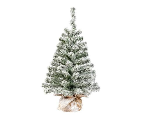 Imperial kunst kerstboom, 75 cm, besneeuwd, jute zak, voor, Huis en Inrichting, Woonaccessoires | Kunstplanten en Kunstbloemen