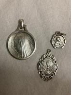 Lot de 3 médailles Religieuses en argent massif (3) - Argent, Antiek en Kunst