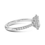 Verlovingsring - 18 karaat Witgoud - 0.94ct. tw. Diamant