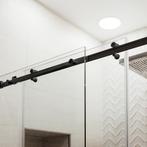 Verona schuifdeurrail voor douche nis - Zwart, Doe-het-zelf en Bouw, Verzenden, Nieuw