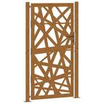 Verweerde Staalpoort | 105x180cm | Unieke Look Retour Deal, Nieuw, 2 meter of meer, IJzer, Minder dan 3 meter