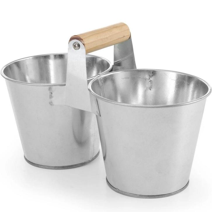 Dubbele Serveeremmer | Hout/Gegalvaniseerd Staal | Per Stuk, Zakelijke goederen, Horeca | Keukenapparatuur, Nieuw in verpakking