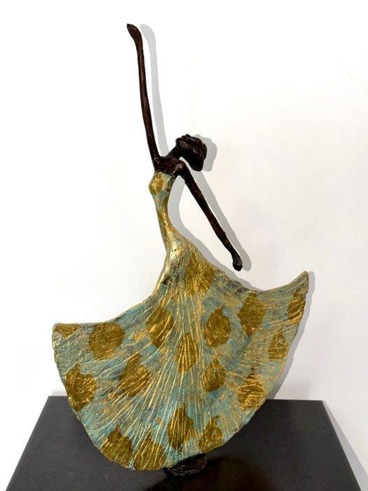 Abdoulaye Derme - sculptuur, “La Danseuse en mouvement”. -, Antiquités & Art, Curiosités & Brocante