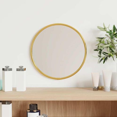 vidaXL Wandspiegel rond Ø20 cm goudkleurig, Huis en Inrichting, Woonaccessoires | Spiegels, Nieuw, Verzenden