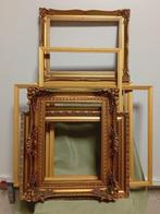 Vitrinelijst (9) - Lindehout, plastic - Vintage gouden