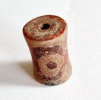 Tibétain ancien / Népalais Verre archaïque gravé Talisman en