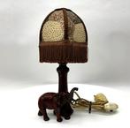 Lamp - Koud geschilderd zamak lampje in olifant vorm., Antiquités & Art