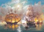 Karpenko Vitalii (XX-XXI) - Naval battle, Night, Antiek en Kunst, Kunst | Schilderijen | Klassiek