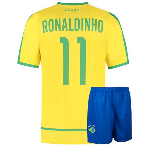 Kingdo Brazilie Voetbaltenue Thuis Ronaldinho - Kind en, Sport en Fitness, Voetbal, Bal, Nieuw, Verzenden