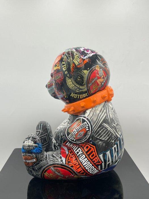 Naor - Bear Harley-Davidson pop art, Antiek en Kunst, Kunst | Schilderijen | Modern