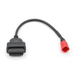 Euro-V 6 Pins OBD - 16 Pins OBD2 Verloopkabel Motorfiets, Verzenden, Nieuw