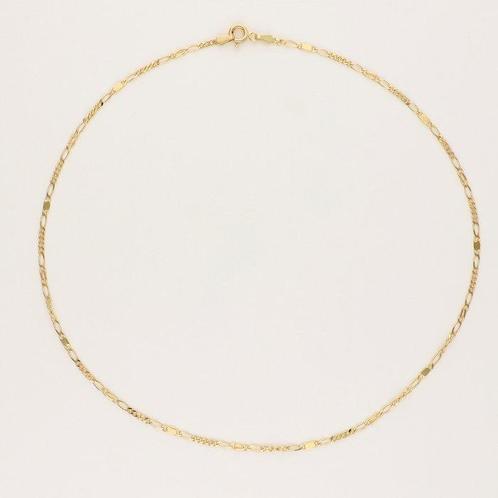 Collier - 18 carats Or jaune - Figaro, Handtassen en Accessoires, Kettingen