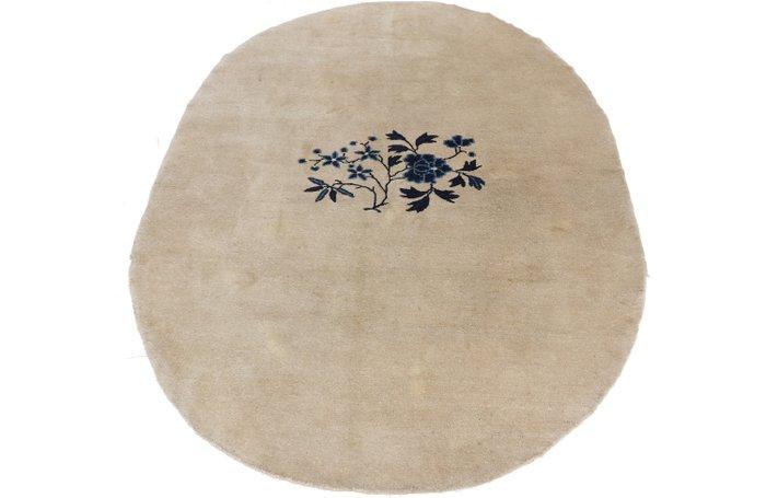 Antique Oval Chinese Peking Carpet - Genuine Asian Handmade, Huis en Inrichting, Stoffering | Tapijten en Vloerkleden