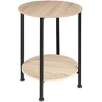 Bijzettafel Ballina 45x64cm - Industrieel licht hout, eiken, Maison & Meubles, Tables | Tables d'appoint, Verzenden