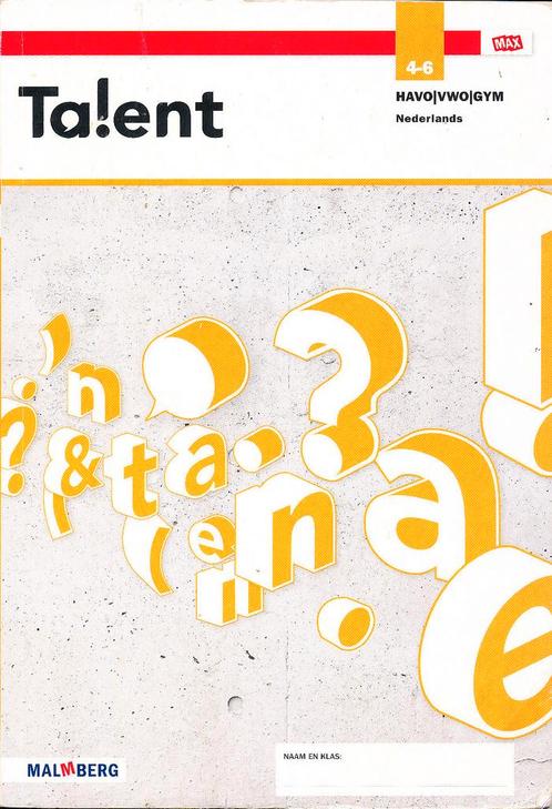 Talent Nederlands HAVO-VWO-GYM 4-6, Boeken, Schoolboeken, Verzenden