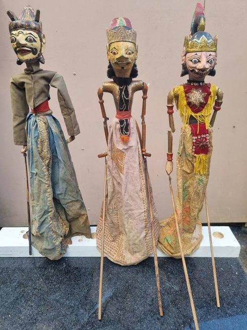 3 - Wayang golèk - Indonesië  (Zonder Minimumprijs), Antiquités & Art, Art | Art non-occidental