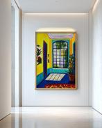 E. García - A TRAVÉS DE LA VENTANA XL (NO RESERVE), Antiek en Kunst, Kunst | Schilderijen | Modern