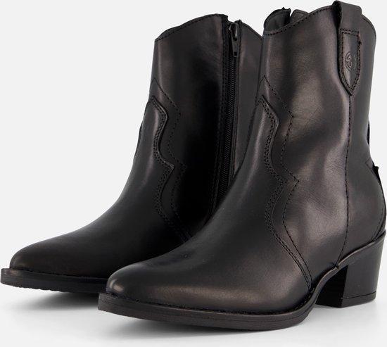 Tamaris Cowboylaarzen zwart Leer - Dames - Maat 38 (Mode), Kleding | Dames, Schoenen, Nieuw, Verzenden
