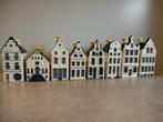 Bols - Miniatuur figuur - Acht KLM huisjes Delft Blue,, Verzamelen, Luchtvaart en Vliegtuigspotten, Nieuw