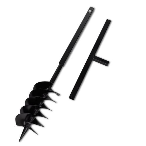 vidaXL Grondboor met handvat en schroefkop 150 mm (zwart), Doe-het-zelf en Bouw, Gereedschap | Handgereedschap, Nieuw, Verzenden
